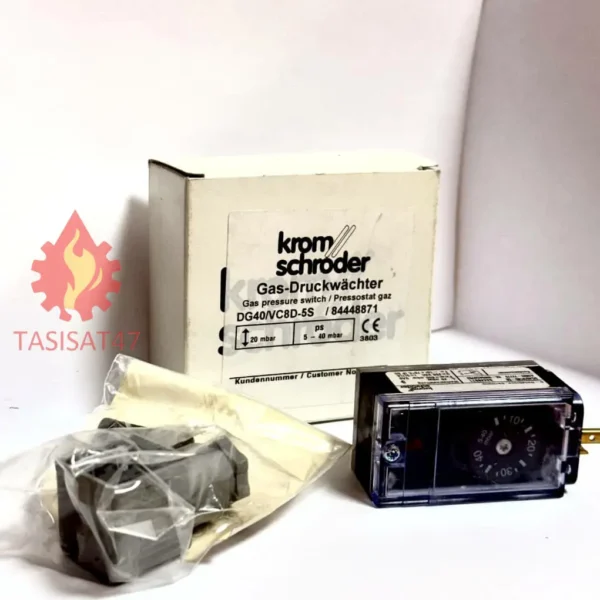 پرشر سوئیچ گاز کروم شرودر مدل  KromSchroder DG40/VCB8D-5S